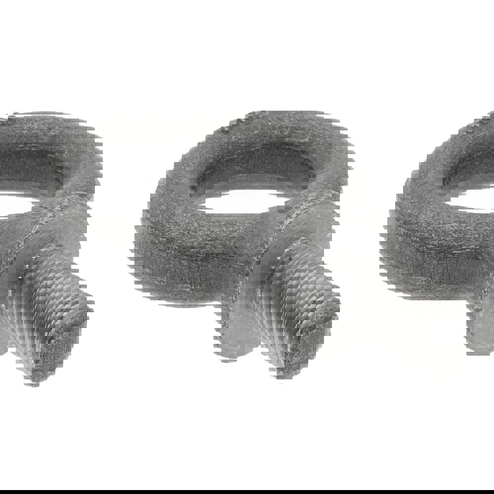 Fixed Lifting Eye Bolt: With Shoulder, 2,270 lb Capacity, M12 x 1.75 Thread, Grade 1030 Steel